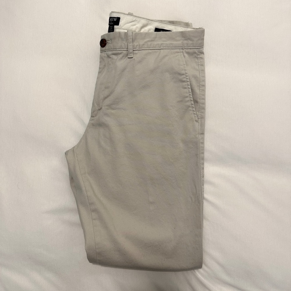 Men’s J. Crew Light Khaki Flex W32 L32 Chino Pants